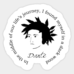 Dante Alighieri Book Quote Sticker